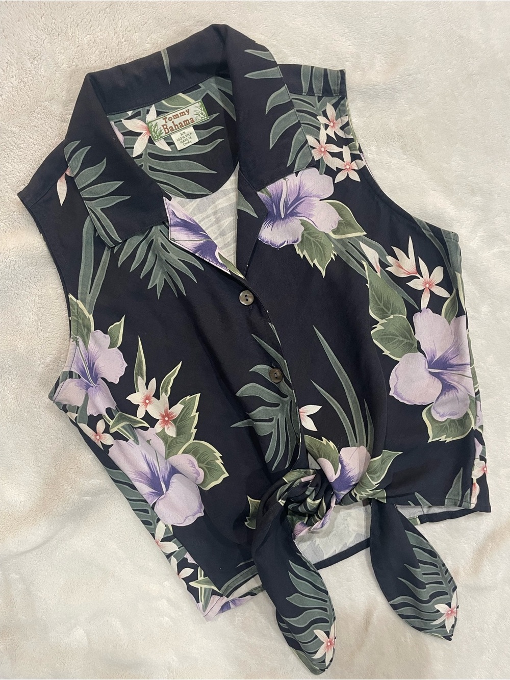 Tommy Bahama  Silk Floral Tie-Front